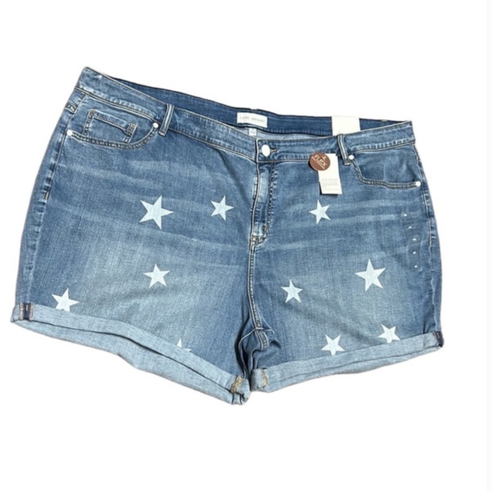 Lane Bryant Signature Fit Boyfriend Jean Midi Short Plus Size 26